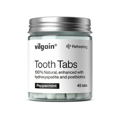 Vilgain Tooth Tabs – natūralios dantų tabletės su hidroksiapatitu (45 tabl.) - Realsport.lt